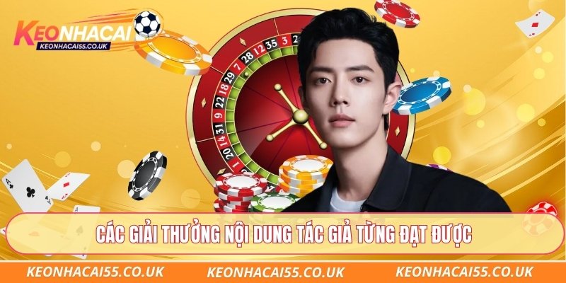 Các giải thưởng nội dung tác giả từng đạt được