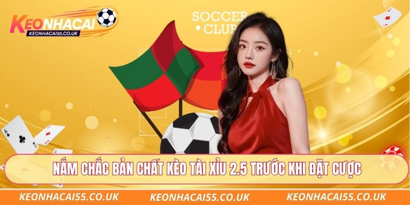Nắm chắc bản chất kèo tài xỉu 2.5 trước khi đặt cược